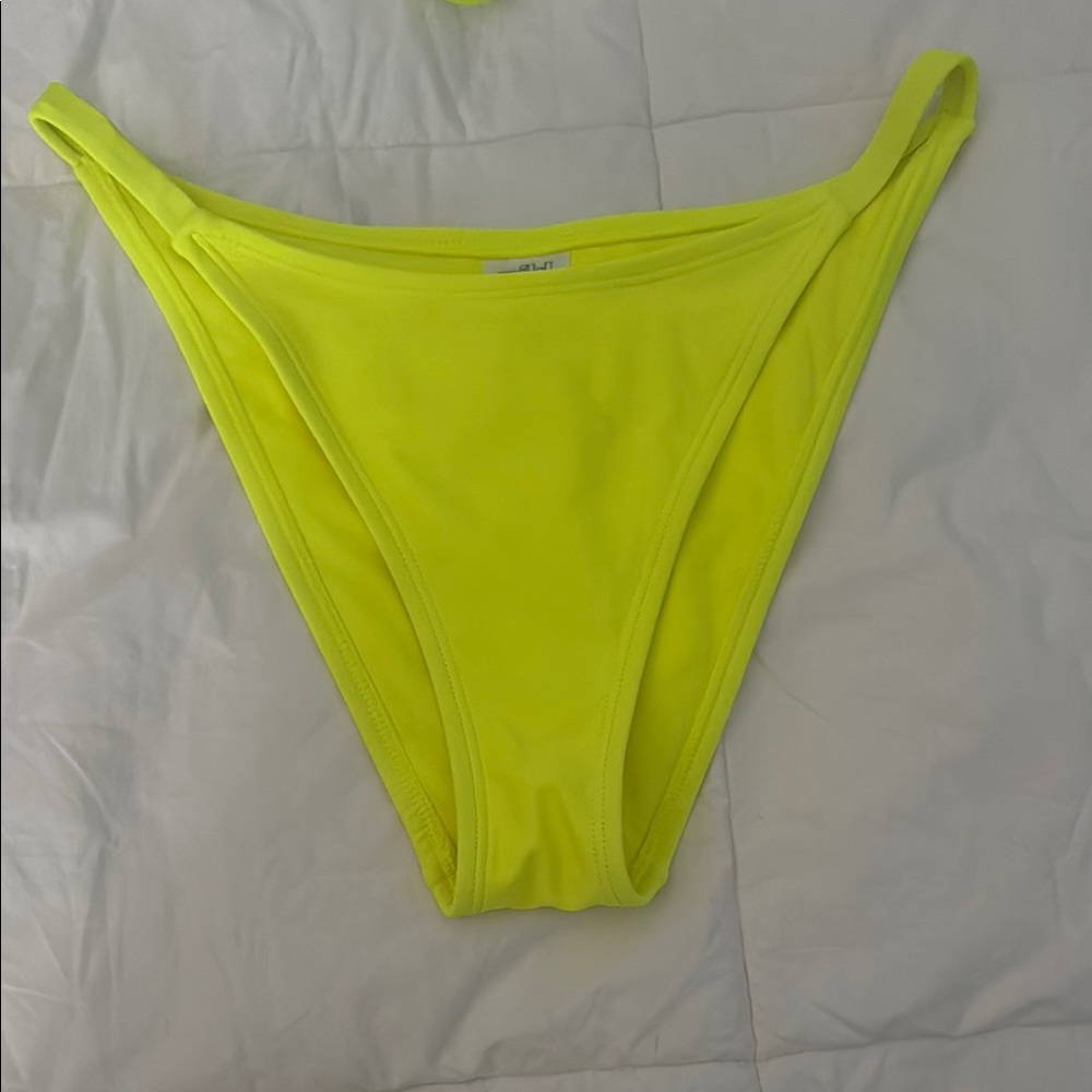 NWOT Wild Fable Neon Yellow Bikini Bottom (have matching top - sold separately)
